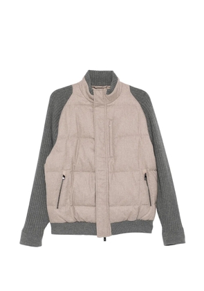 Corneliani knitted panel jacket - Neutrals