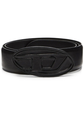 Diesel B-1DR Scratch leather belt - Black