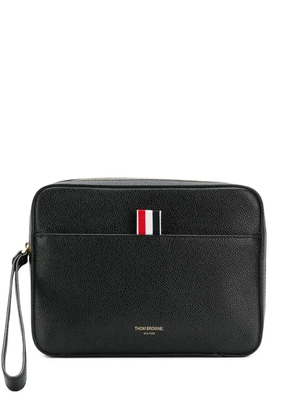 Thom Browne zip-up pouch - Black