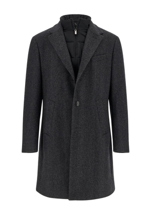 Boggi Milano removable gilet wool coat - Grey