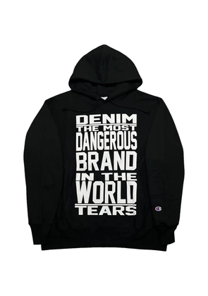 Denim Tears Mission Statement printed hoodie - Black