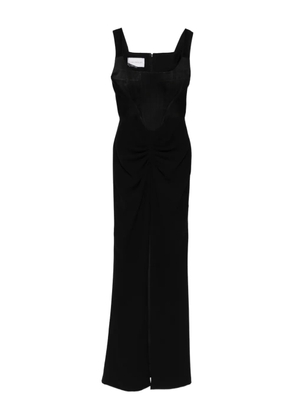 SILK LOVE & LACE Evelyn corset maxi dress - Black