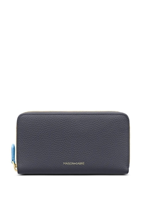MAISON de SABRÉ zip-fastening leather long wallet - Grey