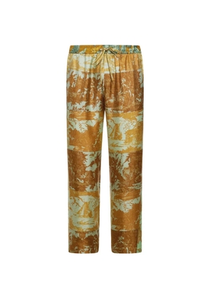 Pierre-Louis Mascia elasticated-waistband trousers - Brown