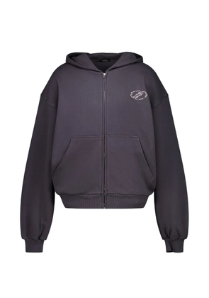 We11done Se11done rhinestone-embellished zip-up hoodie - Grey