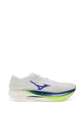 Mizuno lace-up logo sneakers - White
