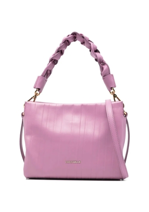Coccinelle braided handle satchel - Purple