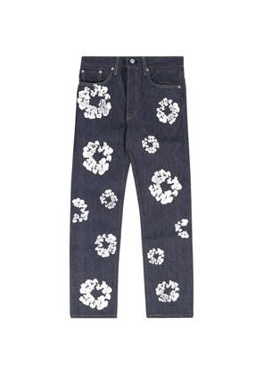 Denim Tears x Levi's wreath selvedge jeans - Blue