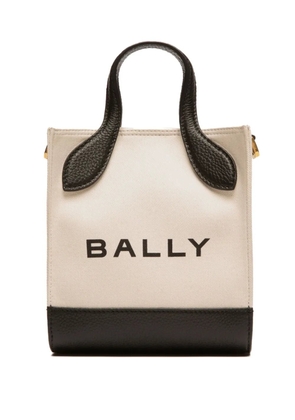 Bally Bar logo-print tote bag - White