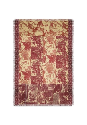 Pierre-Louis Mascia Aloeuw patterned scarf - Red