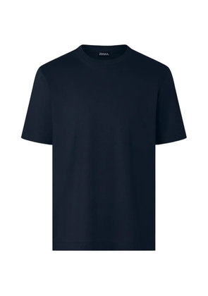 Zegna piqué T-shirt - Blue