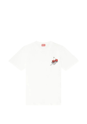 Diesel cherry graphic T-shirt - White