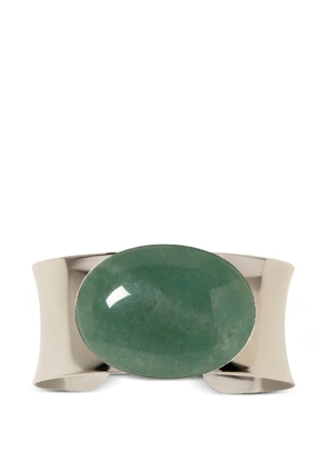 Jennifer Behr oval stone cuff bracelet - Silver
