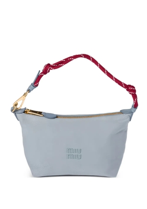 Miu Miu gabardine ribbon mini bag - Blue