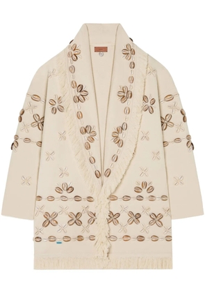 Alanui Ocean Dream single-breasted coat - Neutrals