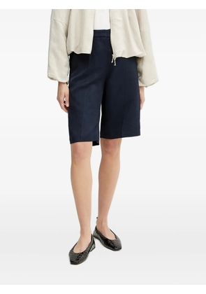 BOSS elastic-waistband tailored shorts - Blue