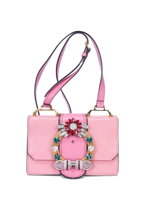 Miu Miu Pre-Owned embellished shoulder bag - Pink