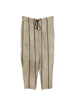 Uma Wang striped tapered trousers - Neutrals