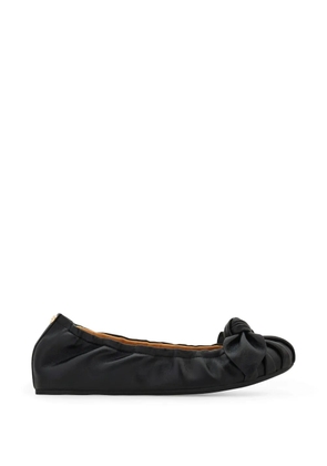 Ferragamo bow embellished ballet flat - Black
