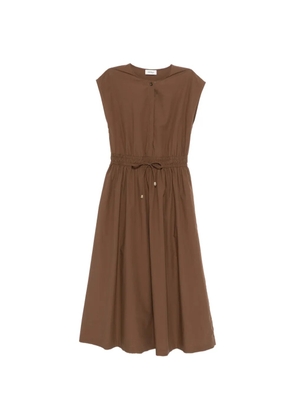 Ottod'Ame drawstring sleeveless maxi dress - Brown