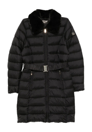 Michael Michael Kors logo-plaque padded coat - Black