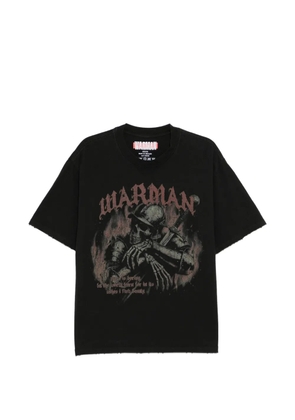 WARMAN graphic-print T-shirt - Black