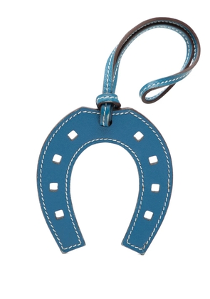 Hermès Pre-Owned 2010-2025 Swift Paddock Horseshoe Bag Charm key chain - Blue