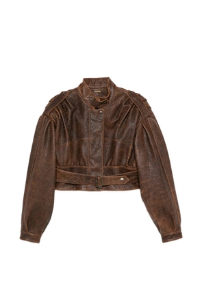 Chloé belted jacket - Brown