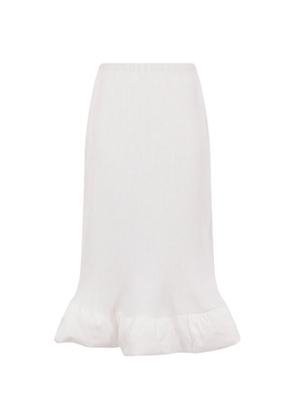 Melitta Baumeister pleated midi skirt - White