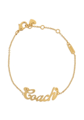 Coach heart nameplate bracelet - Gold
