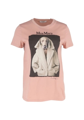 Max Mara dog-print T-shirt - Pink
