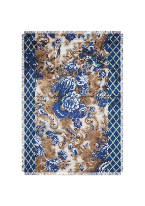 Pierre-Louis Mascia Aloeuw floral geometric shawl - Neutrals