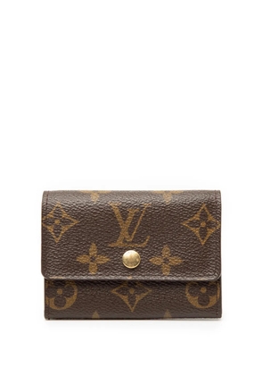 Louis Vuitton Pre-Owned 2004 Monogram Porte Monnaie Plat Purse coin pouch - Brown