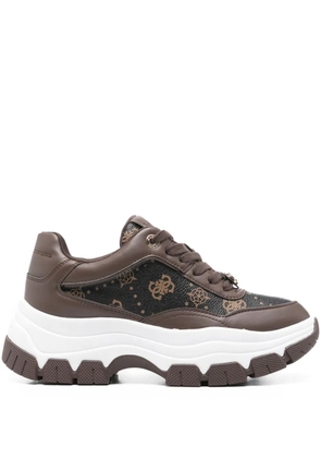 GUESS USA 73mm Berrett 4G logo sneakers - Brown
