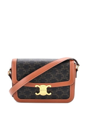 Celine Pre-Owned Triomphe Triomphe Coated Canvas Medium shoulder bag - Brown