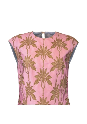 Odeeh Sleeveless floral shirt - Pink