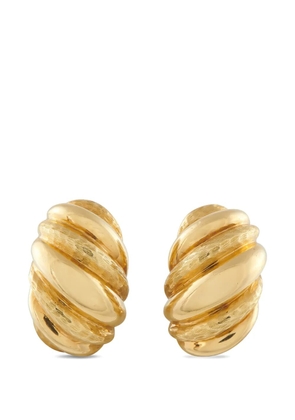 Tiffany & Co. Pre-Owned textured yellow-gold clip-on earrings