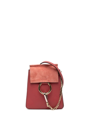 Chloé Pre-Owned 2000-2025 Mini Calfskin and Suede Faye Bracelet Bag satchel - Red