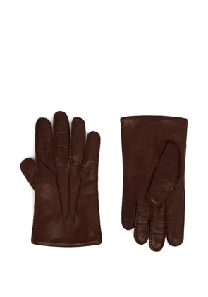 Bally leather gloves - Brown