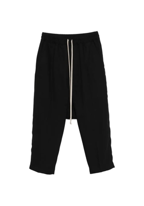 Rick Owens drawstring cropped trousers - Black