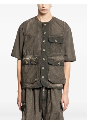 Uma Wang button pocket coat - Brown