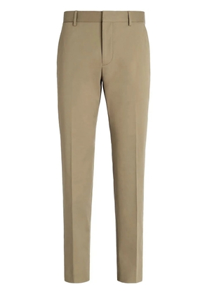 Zegna tailored cotton trousers - Brown