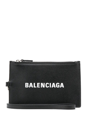 Balenciaga logo zip wallet - Black