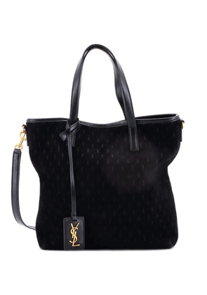 Saint Laurent Pre-Owned Shopper Monogram All Over Suede Toy tote bag - Black