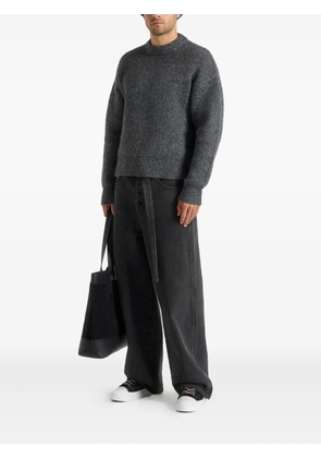 Manière De Voir Chris brushed knit grey sweater