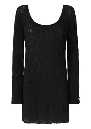 PINKO rib-knit mini dress - Black