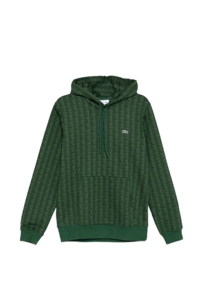 Lacoste logo-patch hoodie - Green