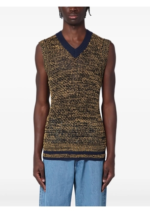 Wales Bonner v-neck vest - Blue