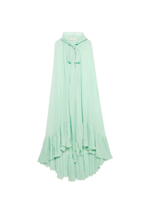 Blumarine hooded cape dress - Green