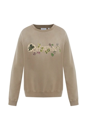Off-White logo-embellishment sweatshirt - Neutrals